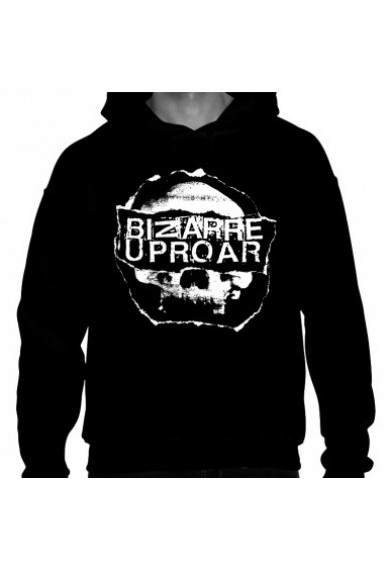 BIZARRE UPROAR "SKULL LOGO"  HOODIE XXXL